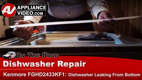 kenmore dishwasher leaking from bottom of door|Kenmore Dishwasher Repair